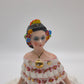 85231 Scatola in ceramica con statuina dama (rossa), G. Girardi, anni '50