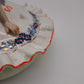 85231 Scatola in ceramica con statuina dama (blu), G. Girardi, anni '50