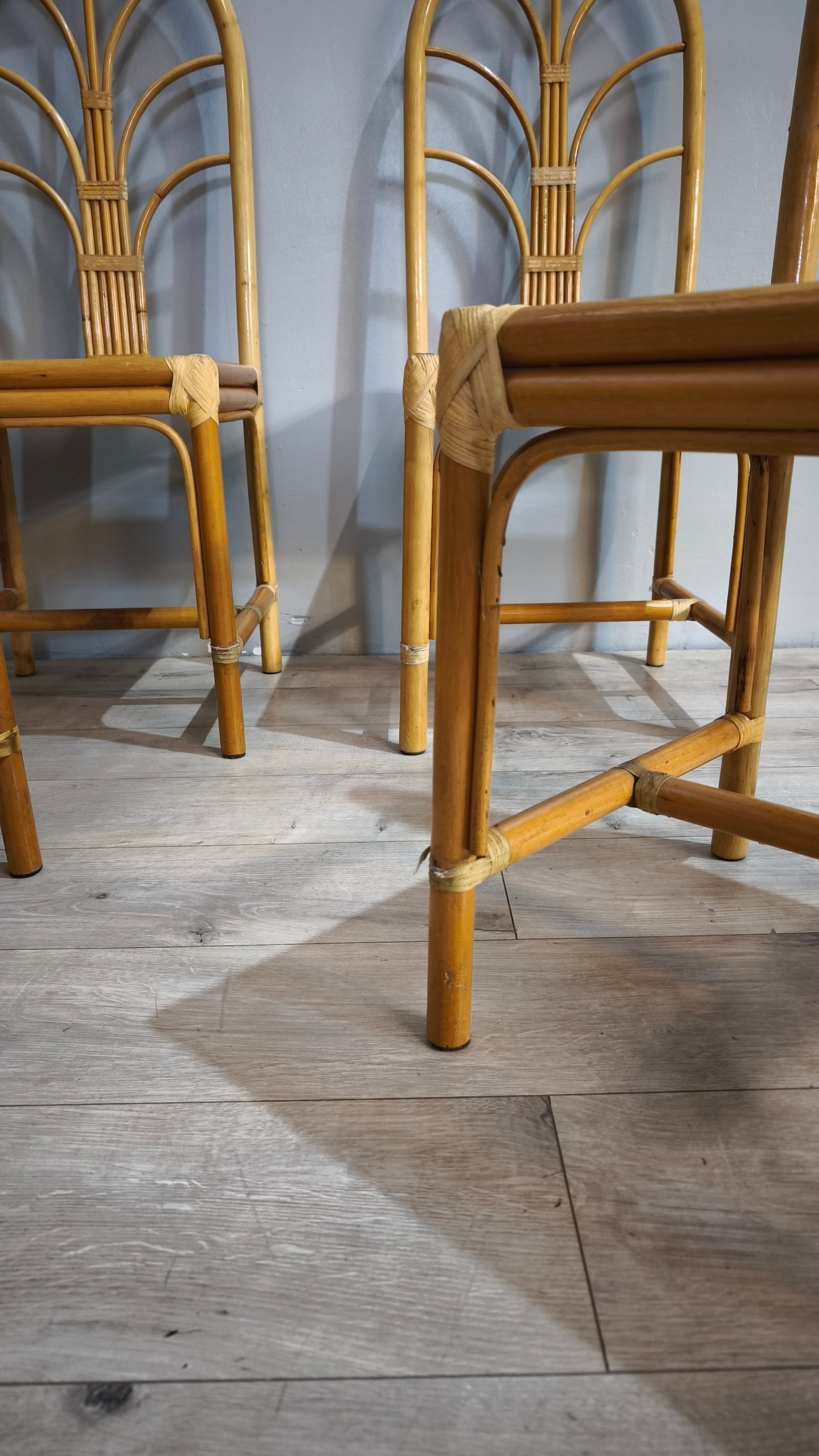 85480 Set n 4 sedie in bambù