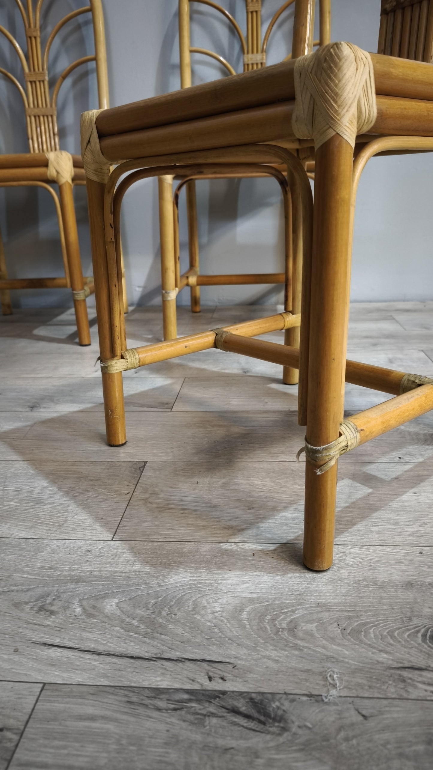 85480 Set n 4 sedie in bambù