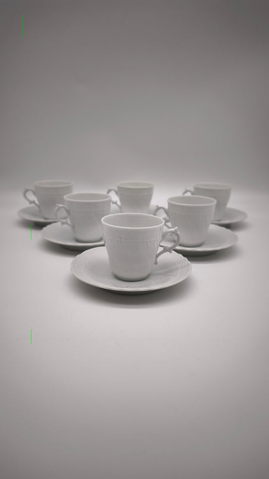 85516 Servizio da caffè per 6 persone vecchio Ginori manifattura di doccia