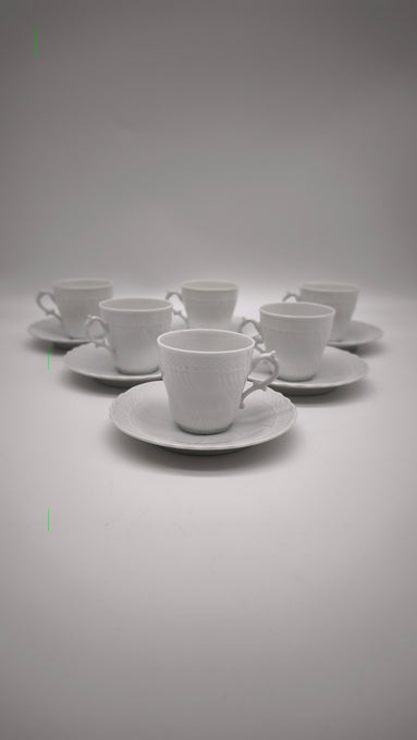 85516 Servizio da caffè per 6 persone vecchio Ginori manifattura di doccia