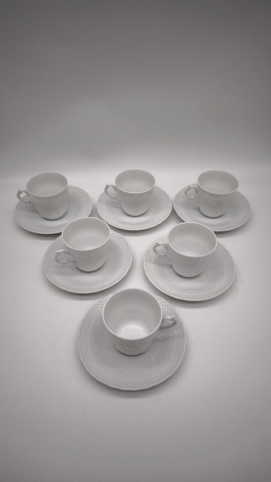 85516 Servizio da caffè per 6 persone vecchio Ginori manifattura di doccia