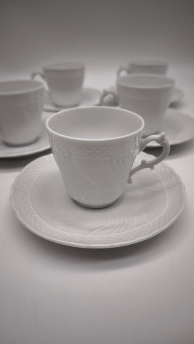 85516 Servizio da caffè per 6 persone vecchio Ginori manifattura di doccia