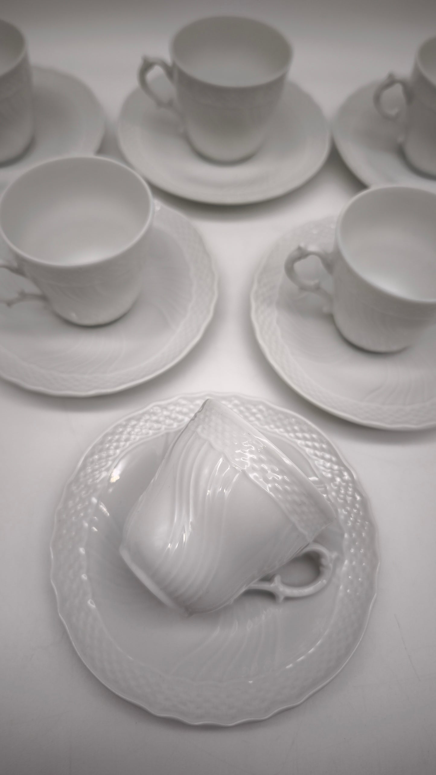 85516 Servizio da caffè per 6 persone vecchio Ginori manifattura di doccia
