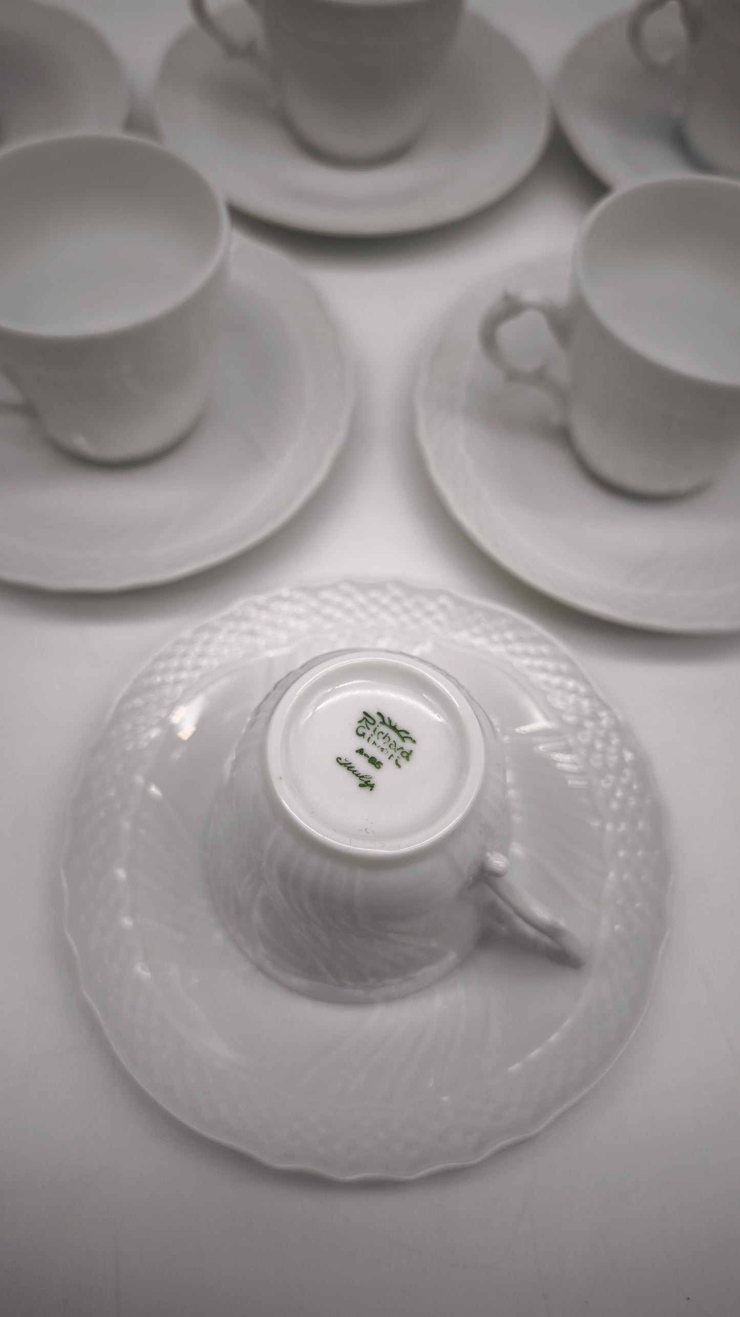 85516 Servizio da caffè per 6 persone vecchio Ginori manifattura di doccia