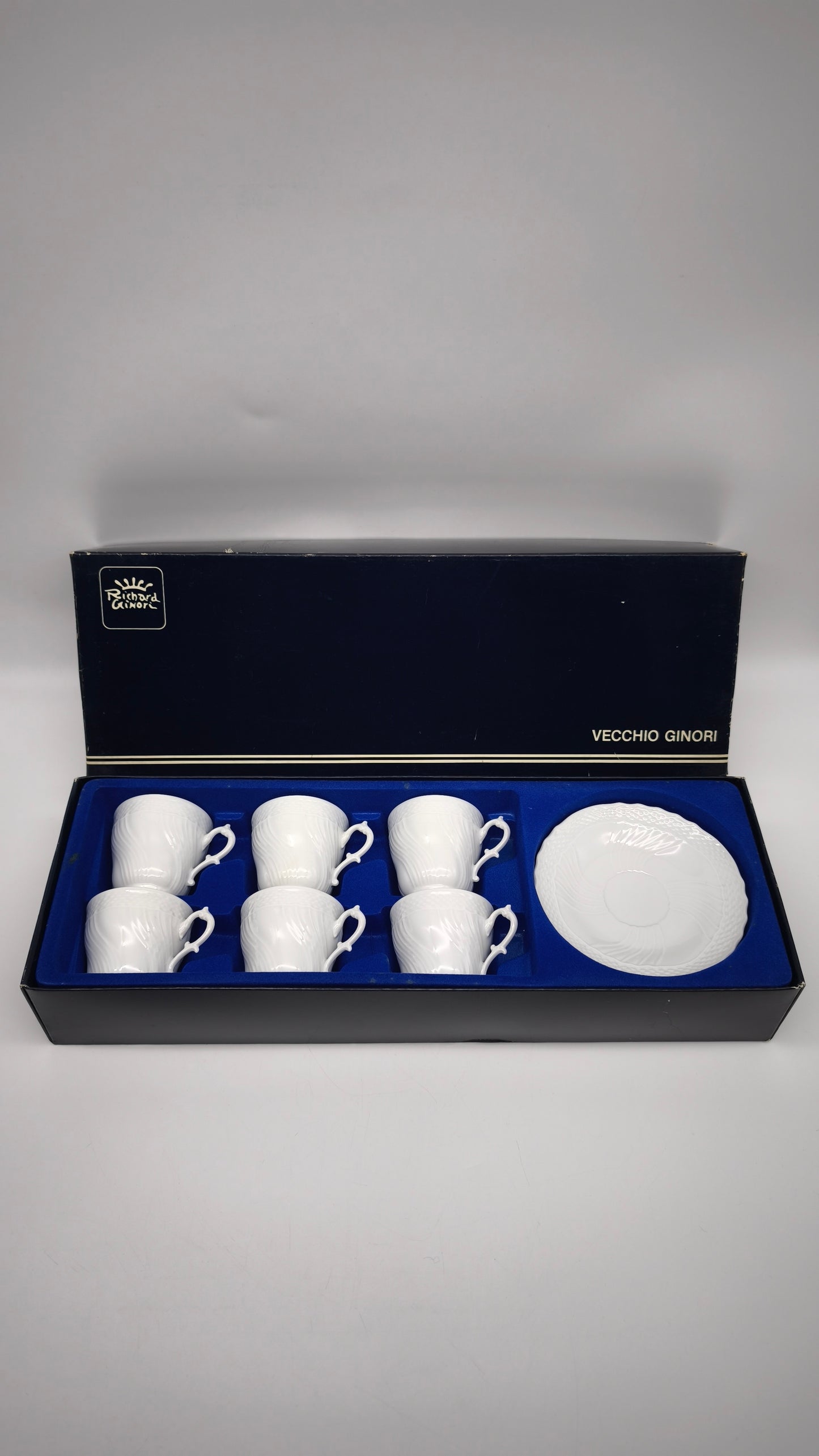 85516 Servizio da caffè per 6 persone vecchio Ginori manifattura di doccia