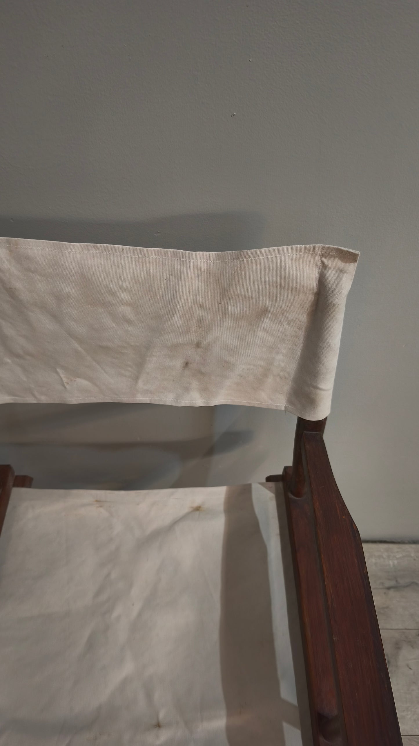 85678 Sedia pieghevole da regista in legno e tessuto