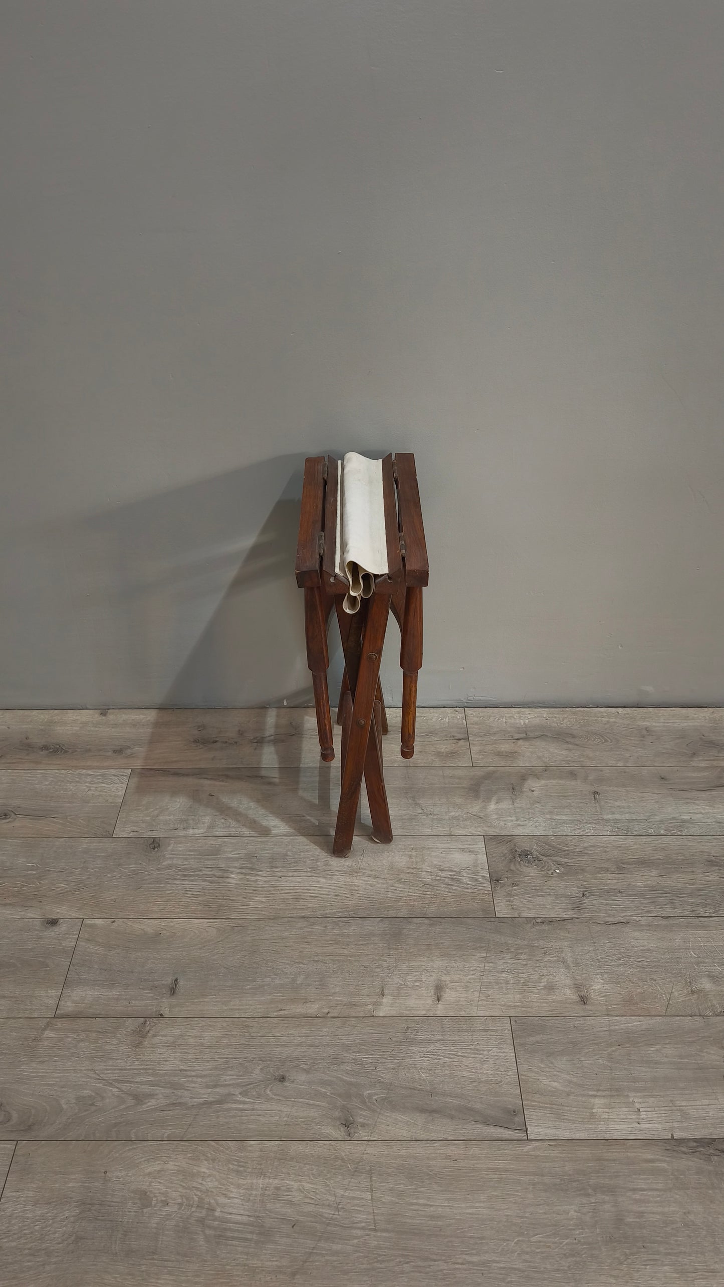 85678 Sedia pieghevole da regista in legno e tessuto