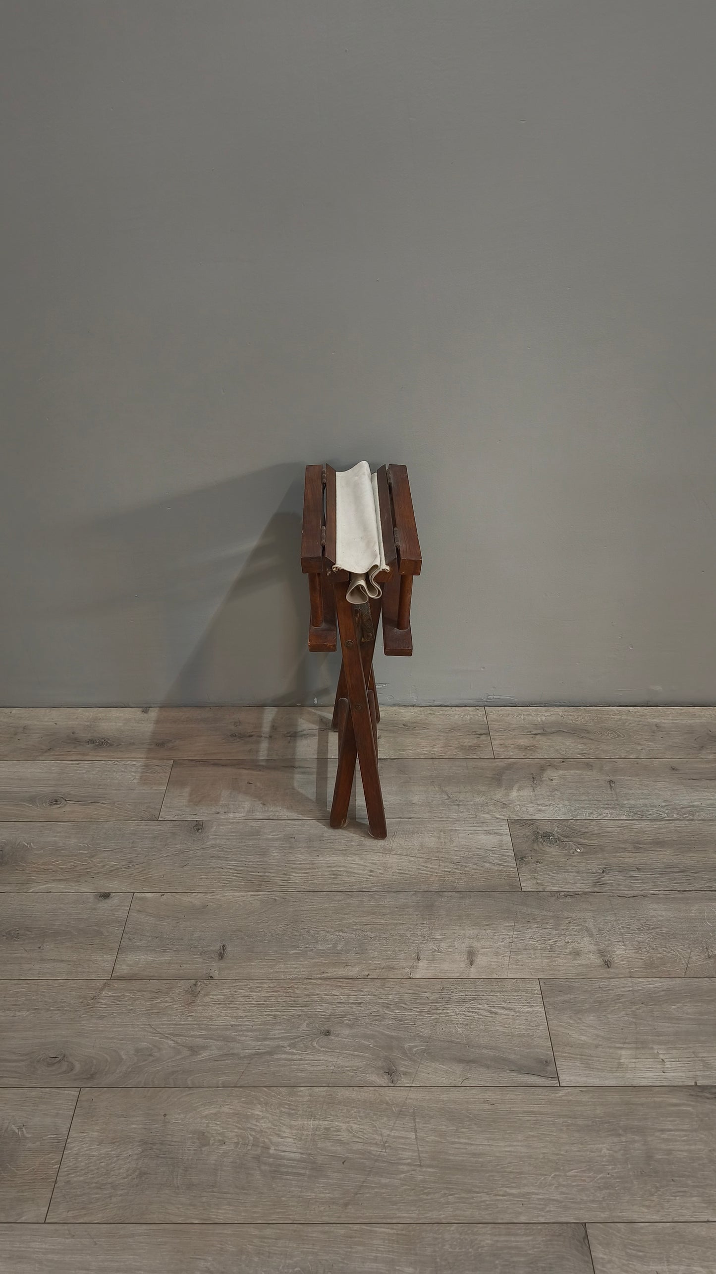 85678 Sedia pieghevole da regista in legno e tessuto