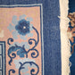 85658 Tappeto grande in fibra naturale blu e rosa con fiori 305cm x 340cm