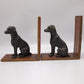 85614 Coppia fermalibri in resina con statuina cane