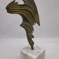85689 Scultura in bronzo con base in marmo Remo Brindisi