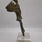 85689 Scultura in bronzo con base in marmo Remo Brindisi