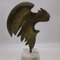 85689 Scultura in bronzo con base in marmo Remo Brindisi