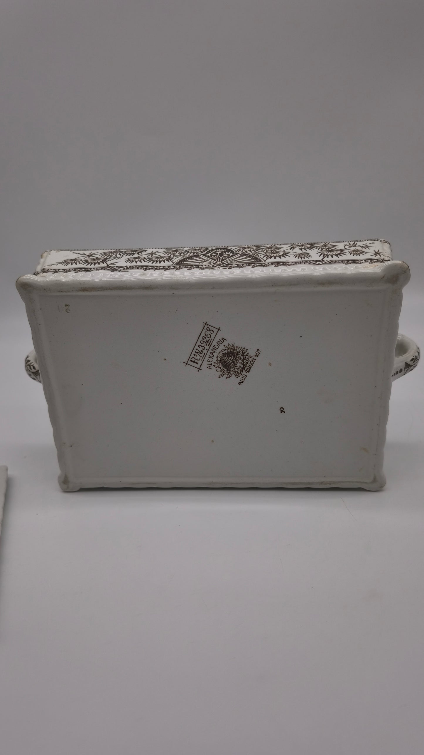 83797 Salsiera rettangolare in ceramica Wallis Gimson Alexandria