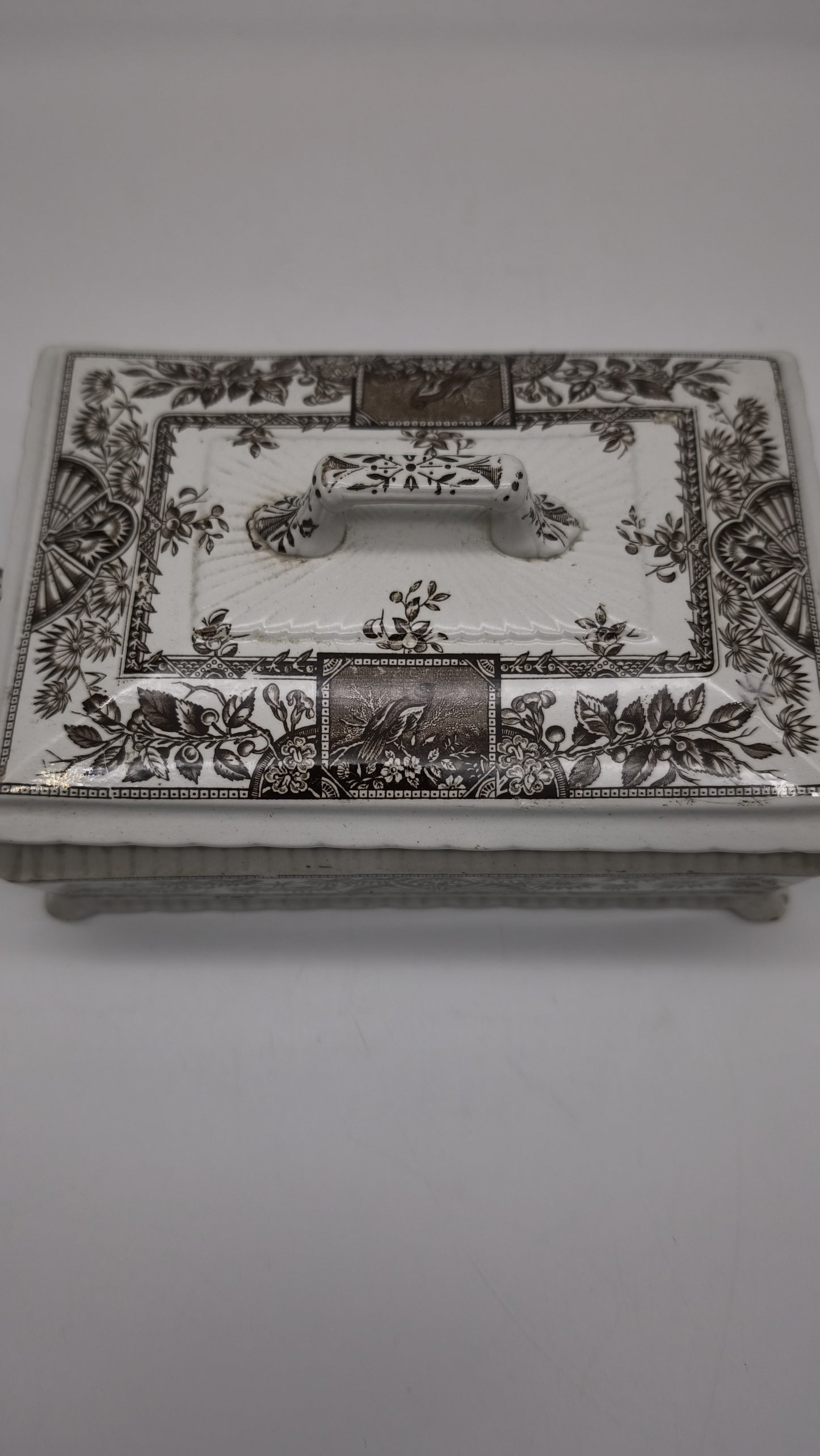 83797 Salsiera rettangolare in ceramica Wallis Gimson Alexandria