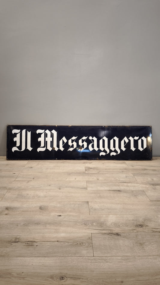 86002 Insegna vintage 'Il Messaggero'