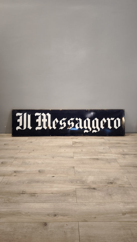 86002 Insegna vintage 'Il Messaggero'