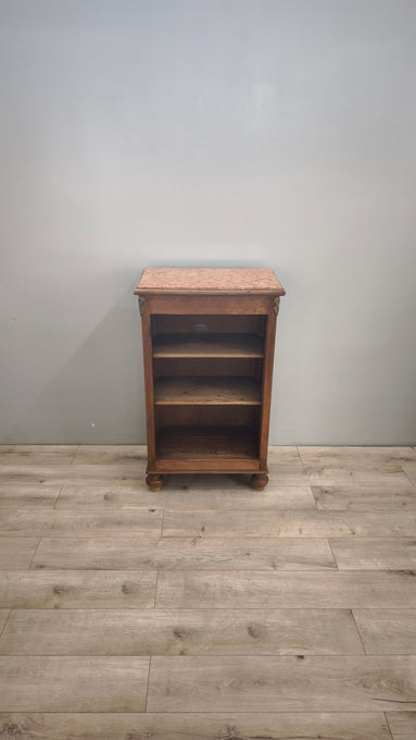 86143 Mobile in legno con piano in marmo e ripiani