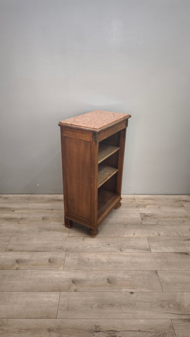 86143 Mobile in legno con piano in marmo e ripiani