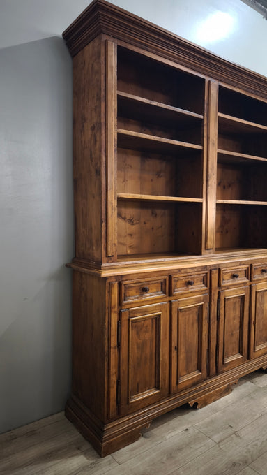 86273 Credenza quattro sportelli in legno con libreria