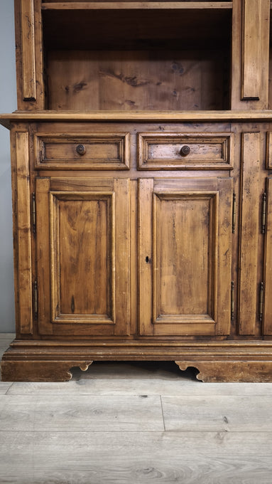 86273 Credenza quattro sportelli in legno con libreria