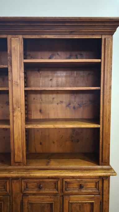 86273 Credenza quattro sportelli in legno con libreria