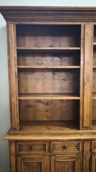 86273 Credenza quattro sportelli in legno con libreria