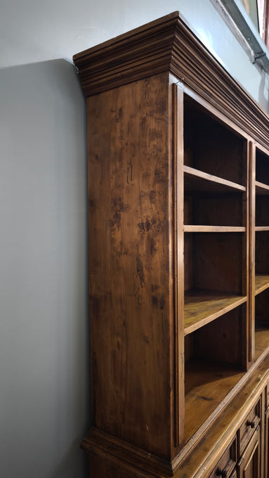 86273 Credenza quattro sportelli in legno con libreria