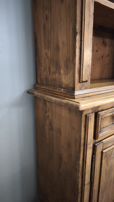 86273 Credenza quattro sportelli in legno con libreria