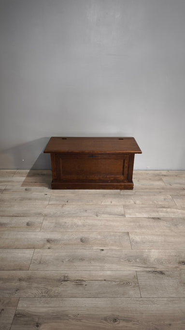 86276 Cassapanca in legno con apertura anche frontale