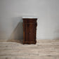 86247 Comodino in legno con piano in marmo grigio