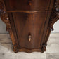 86247 Comodino in legno con piano in marmo grigio