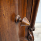 86247 Comodino in legno con piano in marmo grigio