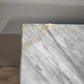86247 Comodino in legno con piano in marmo grigio
