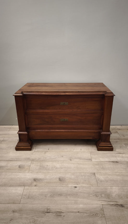 86255 Comò in legno due cassetti