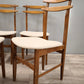 86690 Set n 6 sedie in stile nordico con seduta bianca