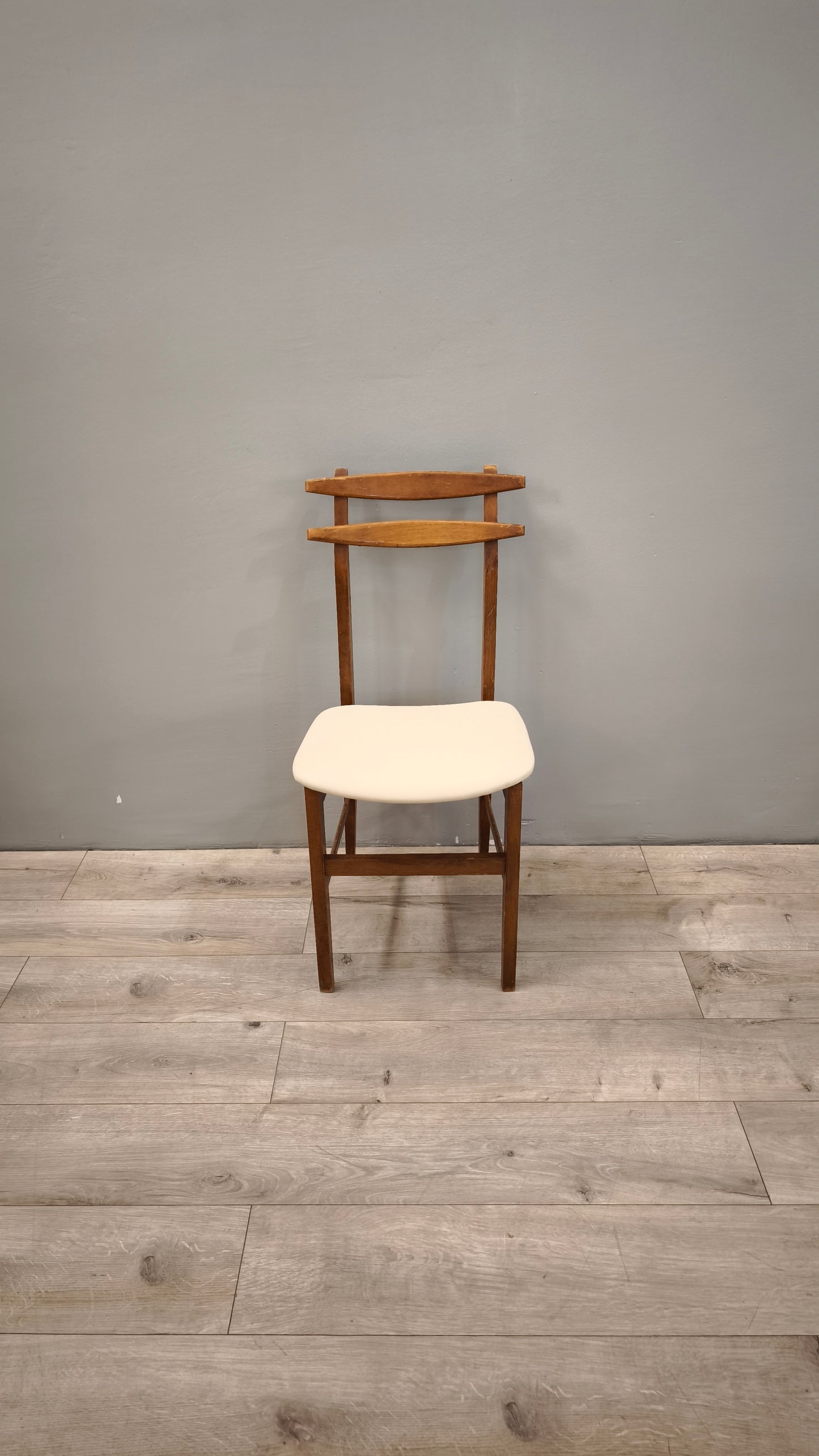 86690 Set n 6 sedie in stile nordico con seduta bianca