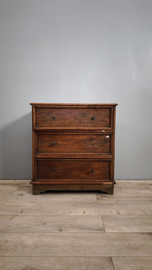 86792-2 Cassettiera in legno di teak tre cassetti