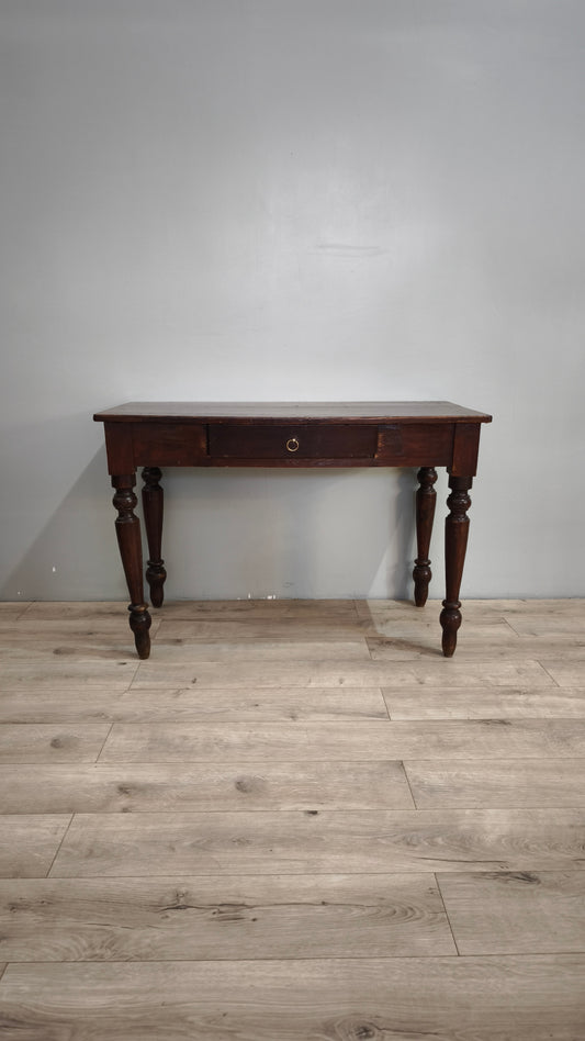 86843 Tavolo in legno con cassetto