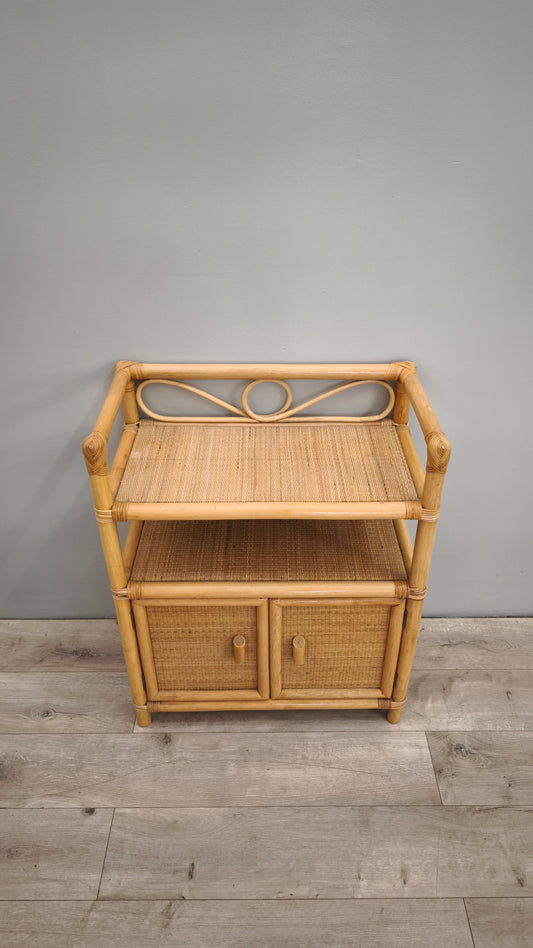 86851 Mobiletto in bambù due sportelli