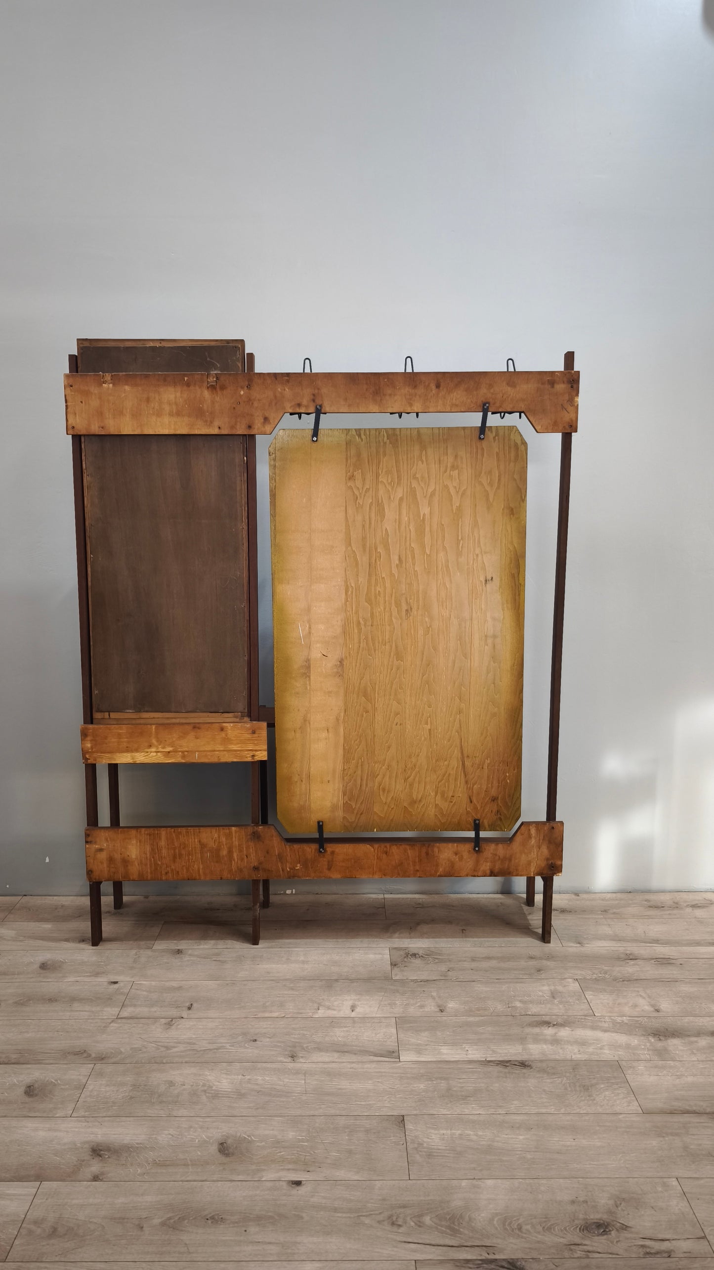 86859 Mobile da ingresso stile nordico con specchio e appendiabiti