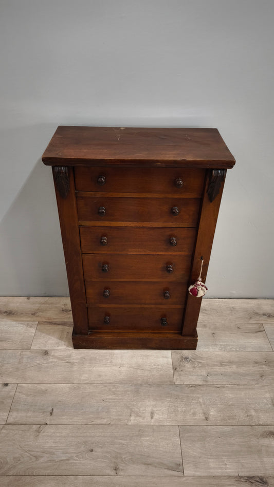 86862 Cassettiera inglese in legno