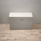 87074 Baule bombato in legno dipinto color salvia