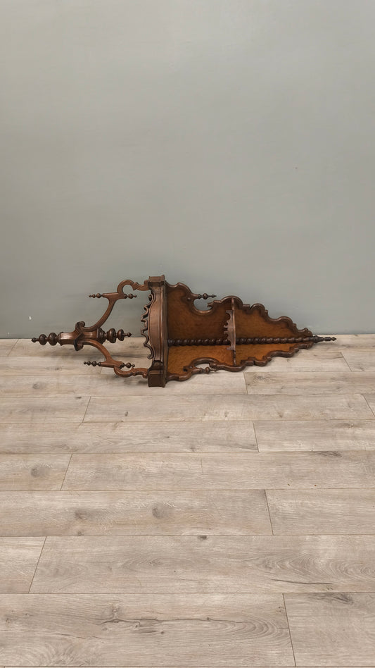 87082 Angoliera pensile in legno di noce