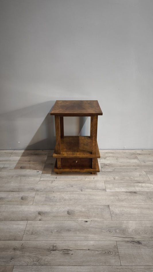 87095 Mobile libreria quadrato in radica art dècò