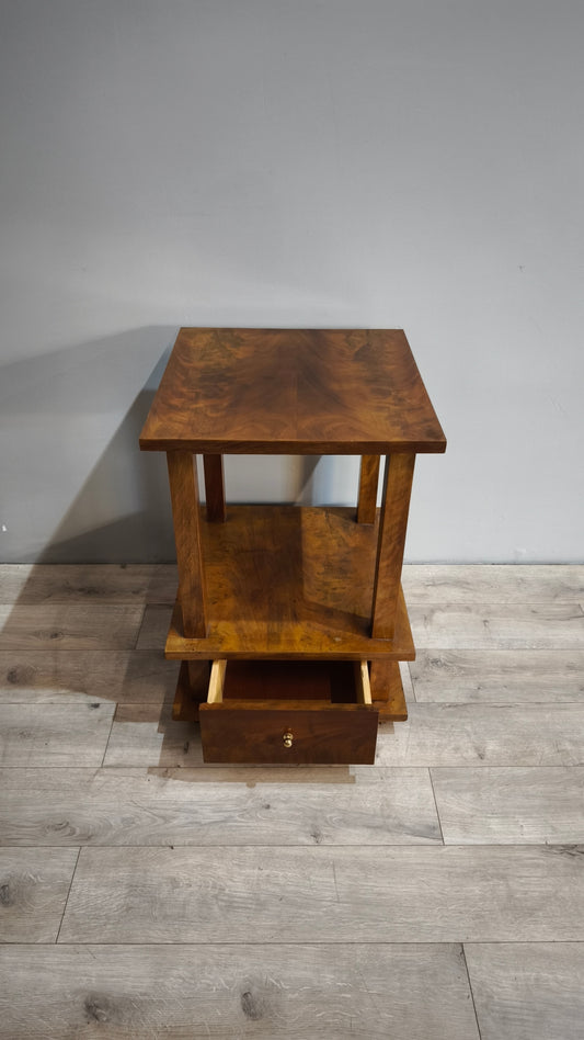 87095 Mobile libreria quadrato in radica art dècò