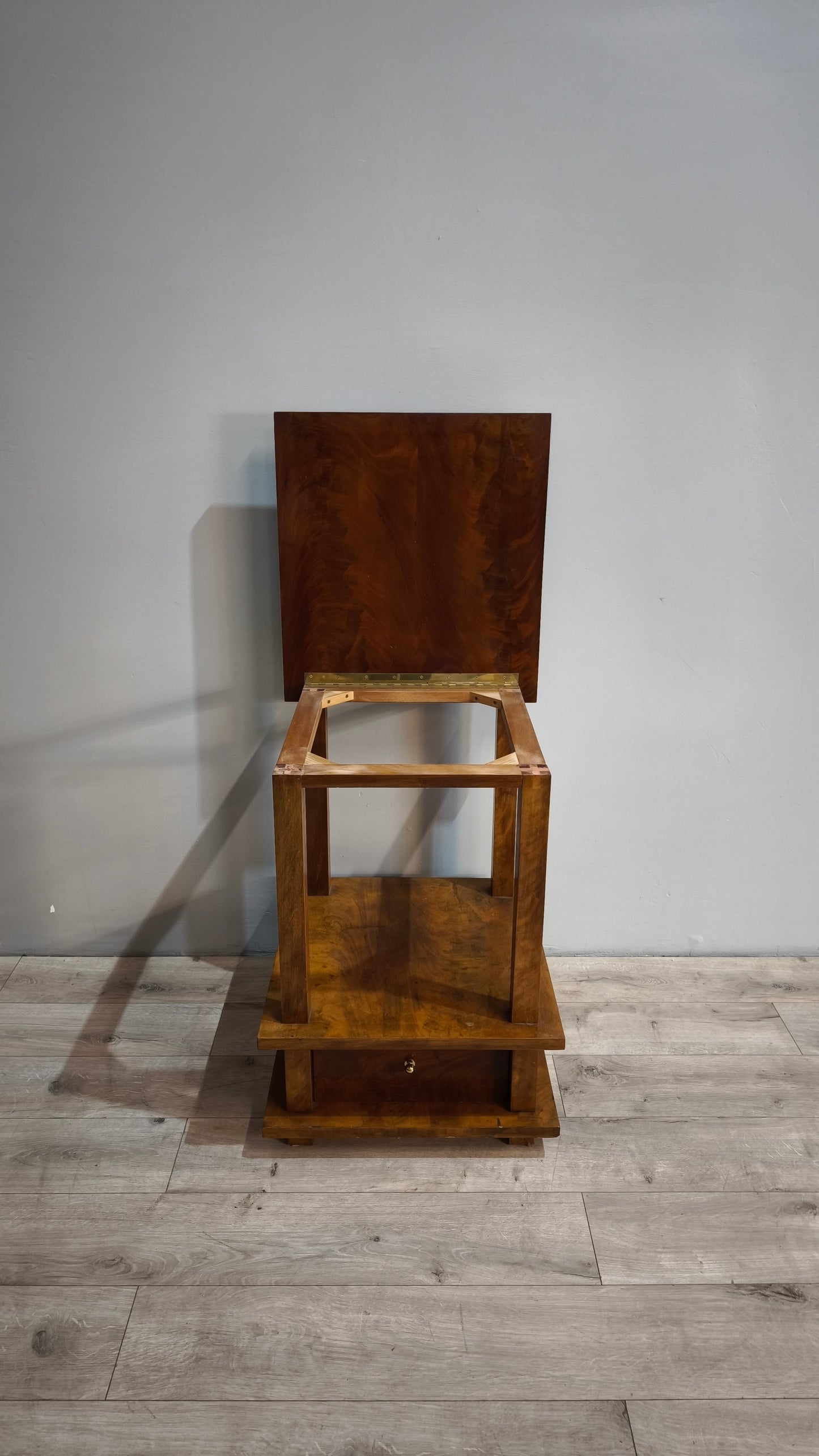 87095 Mobile libreria quadrato in radica art dècò