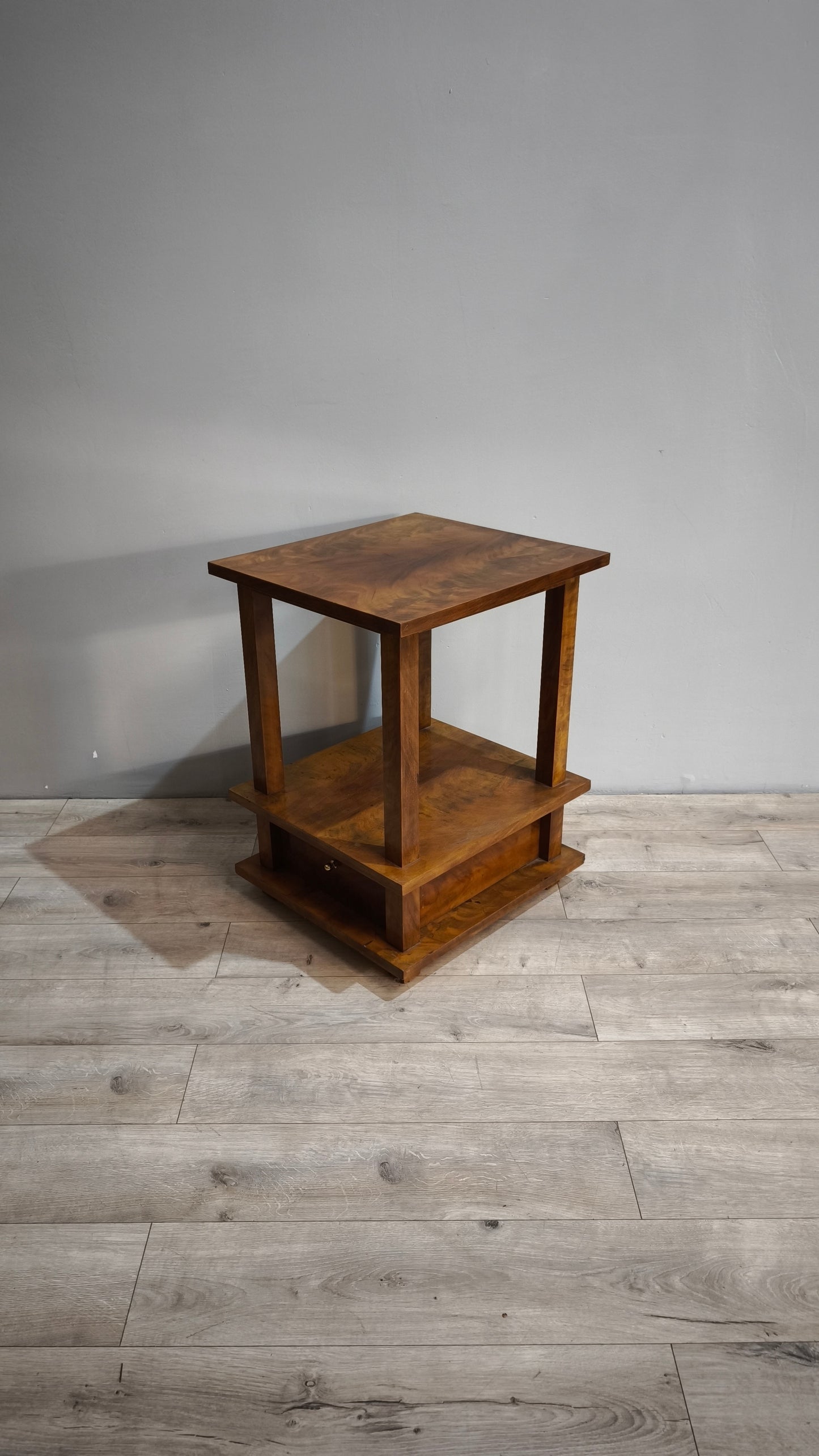 87095 Mobile libreria quadrato in radica art dècò